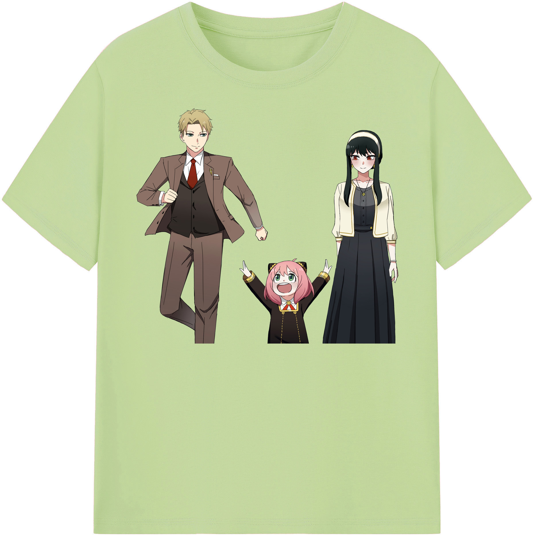 （画像用） SPY×FAMILY间谍家家酒 綿100％半袖Tシャツ（フロントプリント）